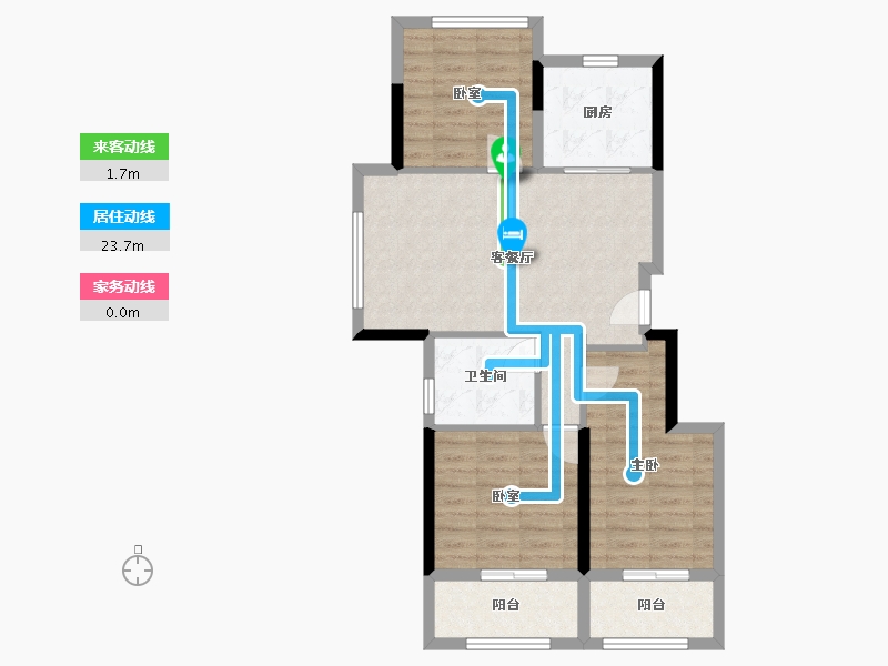 江苏省-连云港市-大力集团·状元府-75.48-户型库-动静线