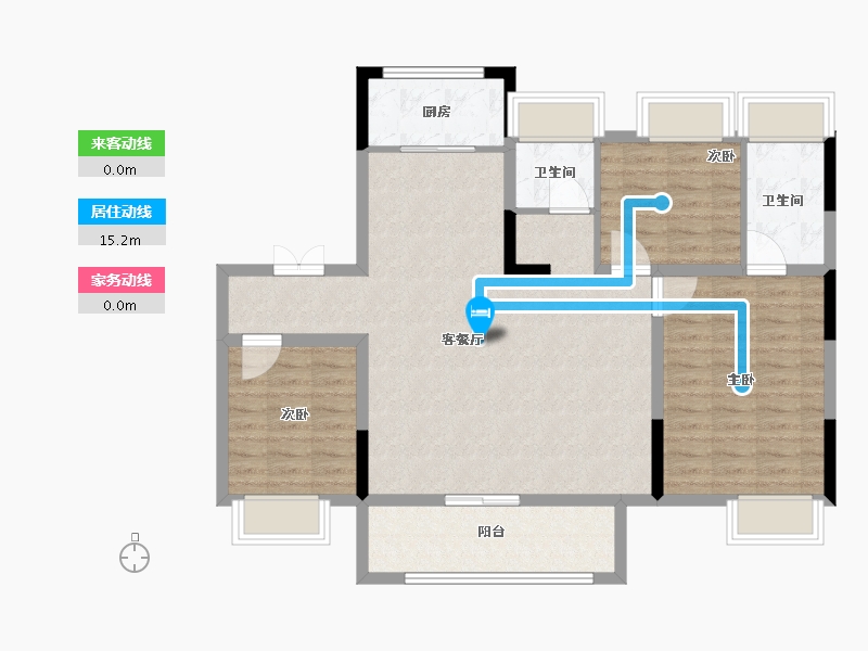 江苏省-徐州市-九巨龙·龙城樾府-100.00-户型库-动静线