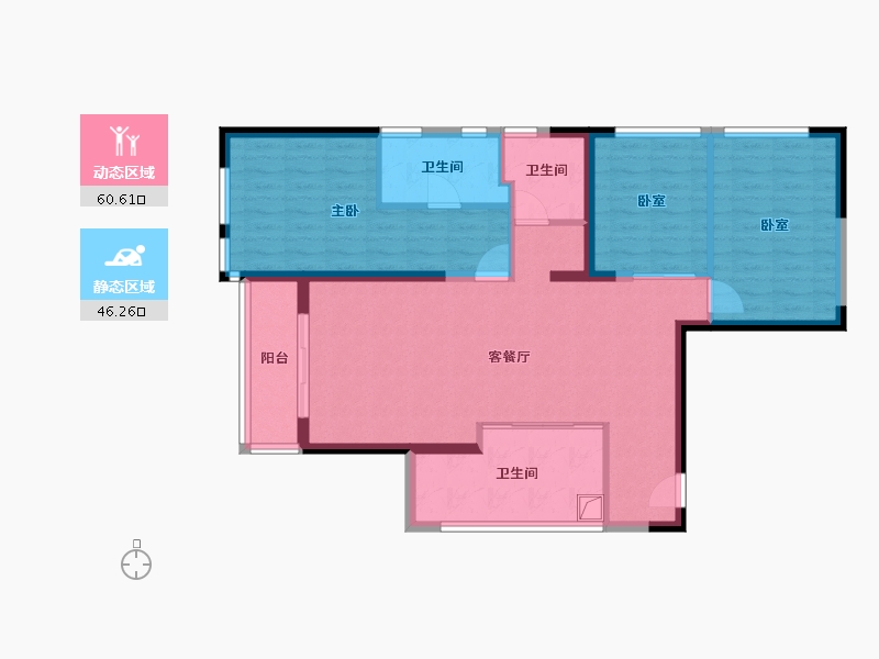 云南省-昆明市-人民路1979-96.02-户型库-动静分区