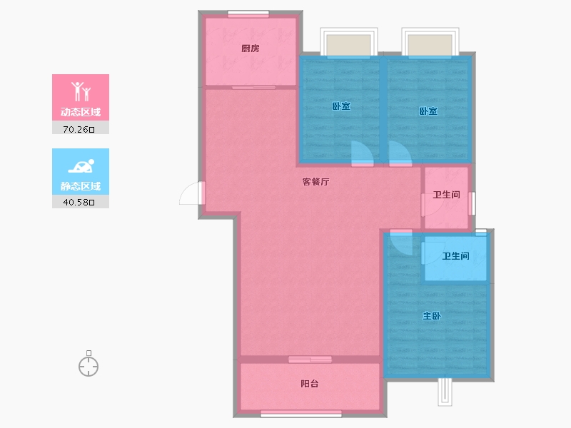 江西省-赣州市-杨梅康居4期-99.82-户型库-动静分区