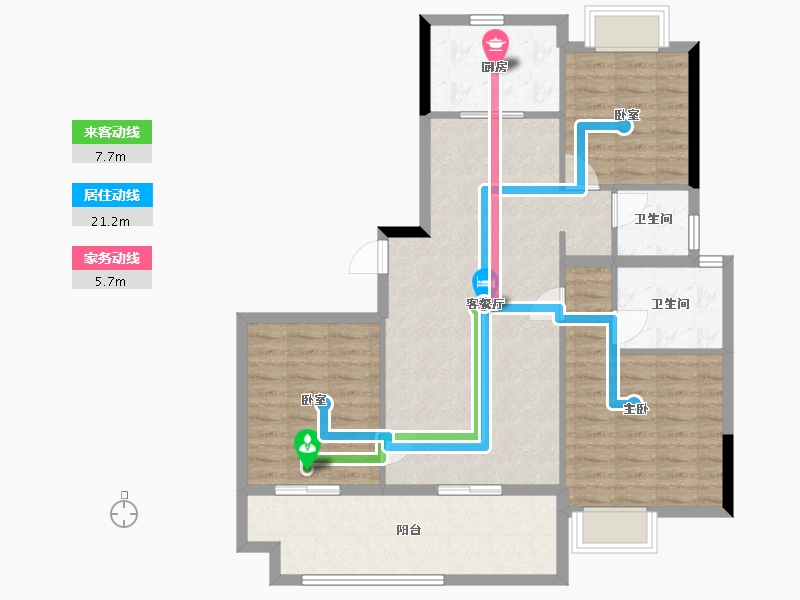 江西省-抚州市-抚州中奥天悦-92.80-户型库-动静线