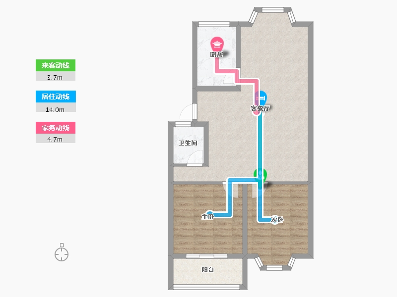 山东省-济南市-东宇花园-75.18-户型库-动静线