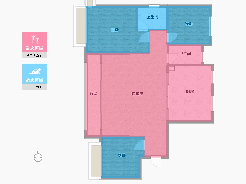 河北省-邯郸市-阳乐东尚名庭-107.00-户型库-动静分区