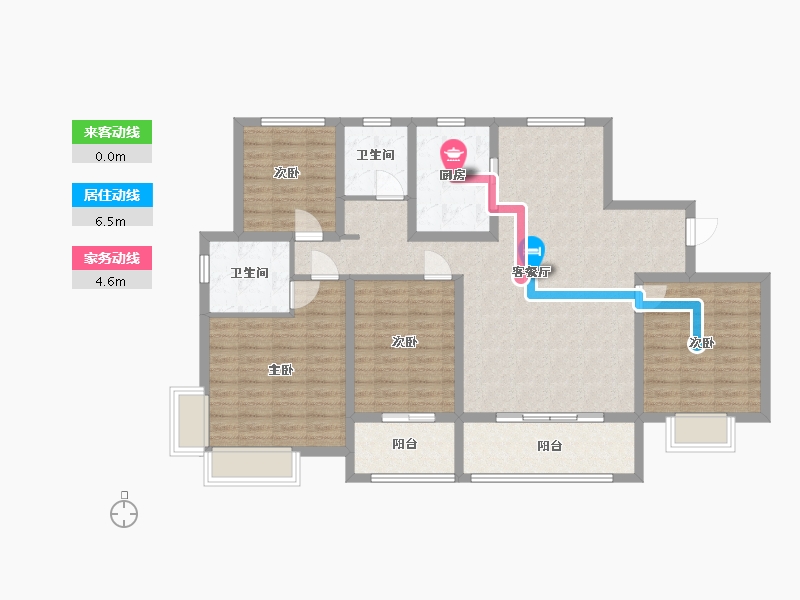 山东省-临沂市-智胜华庭-117.00-户型库-动静线