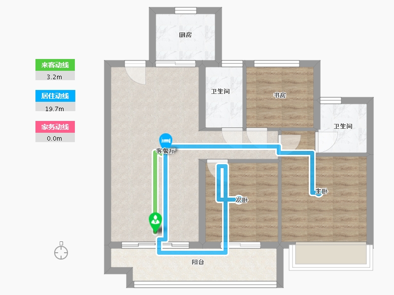 浙江省-丽水市-理想时代-78.40-户型库-动静线