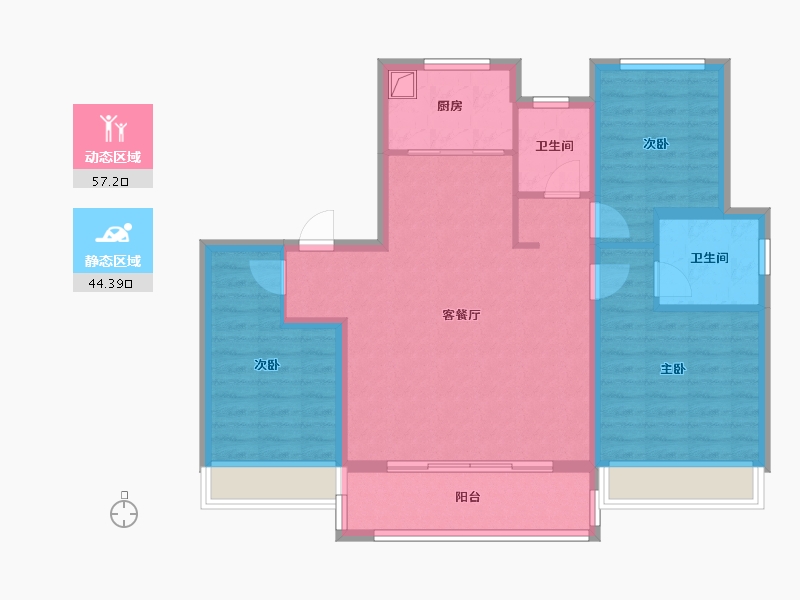 安徽省-芜湖市-久玺台-101.60-户型库-动静分区