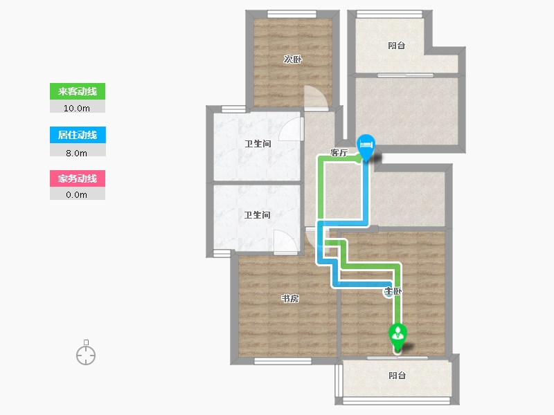 广东省-梅州市-世纪金郡-80.00-户型库-动静线