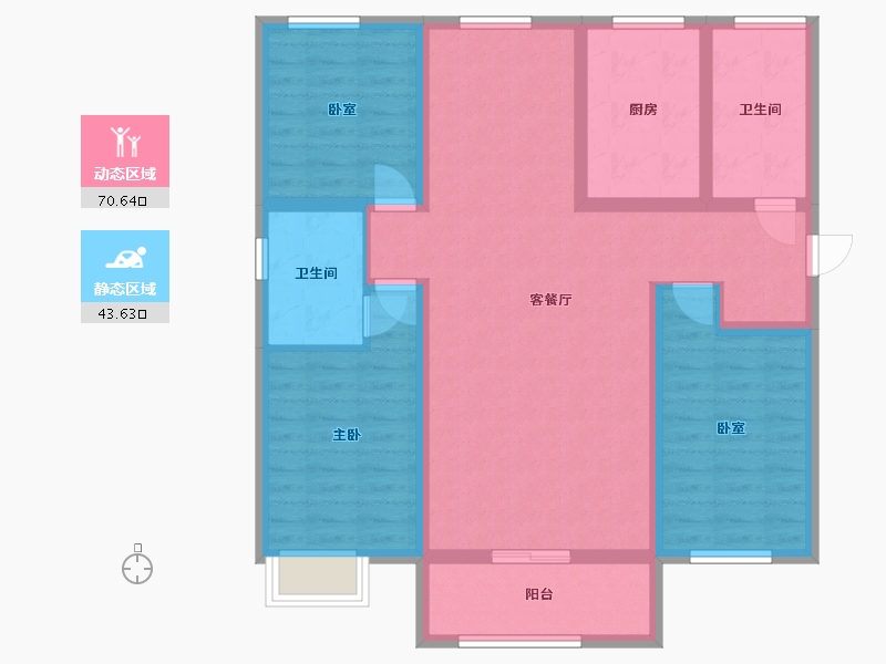 河北省-保定市-星河湾-101.21-户型库-动静分区