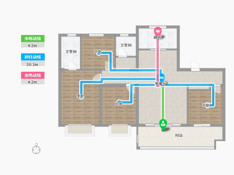 江苏省-连云港市-观岚铭著-114.40-户型库-动静线