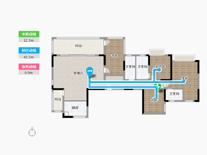 贵州省-遵义市-中建锦阅-160.00-户型库-动静线