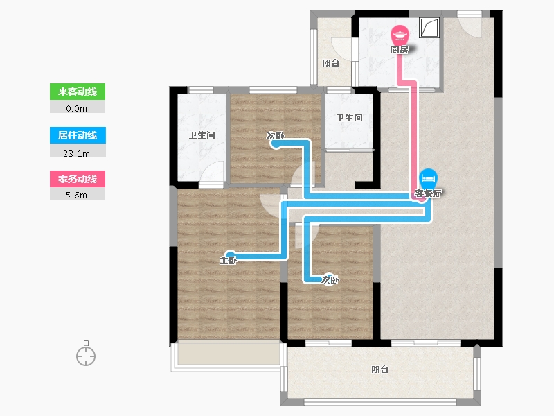 江苏省-镇江市-碧桂园滨江华府-109.80-户型库-动静线