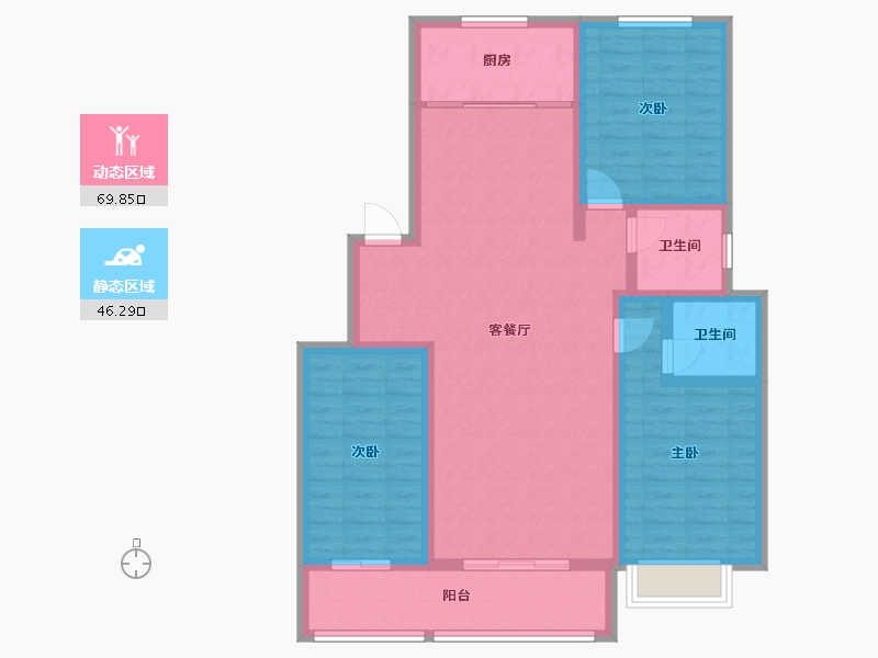 山西省-运城市-公园壹号C区-104.00-户型库-动静分区