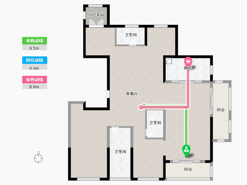 江苏省-苏州市-越秀向东岛-196.80-户型库-动静线