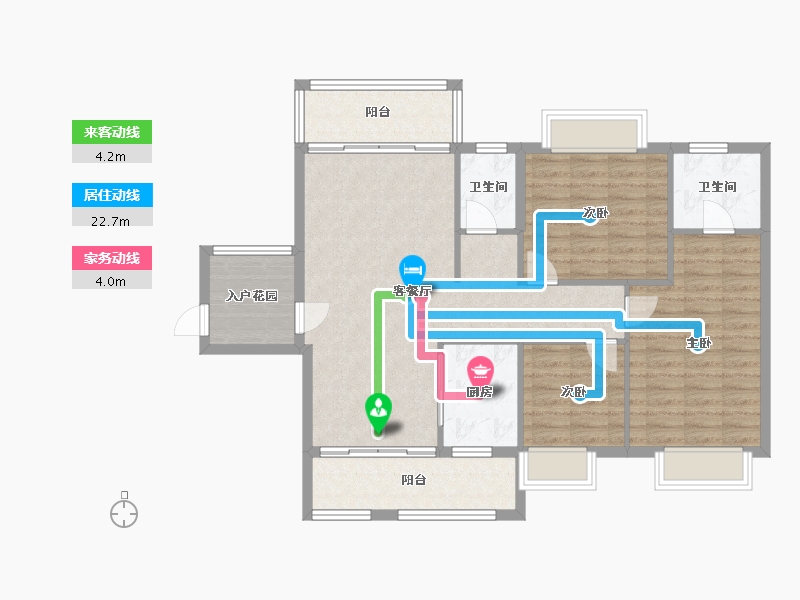 湖南省-郴州市-竹园新城(船洞路)-99.71-户型库-动静线