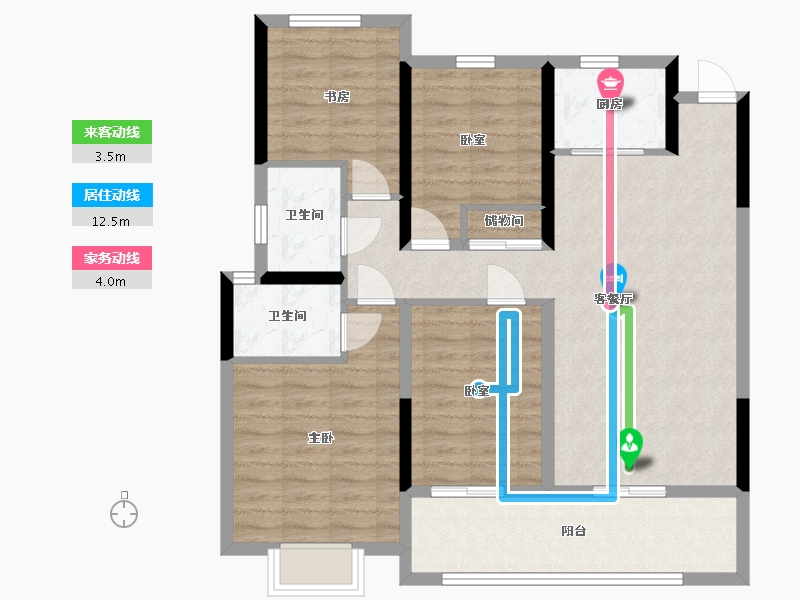 浙江省-温州市-状元府-112.80-户型库-动静线