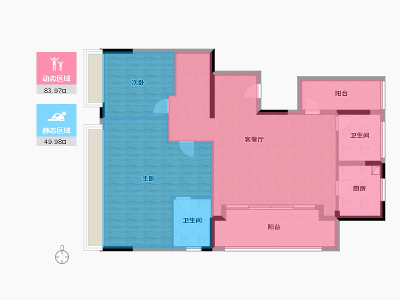 浙江省-湖州市-大华锦澜府-105.60-户型库-动静分区