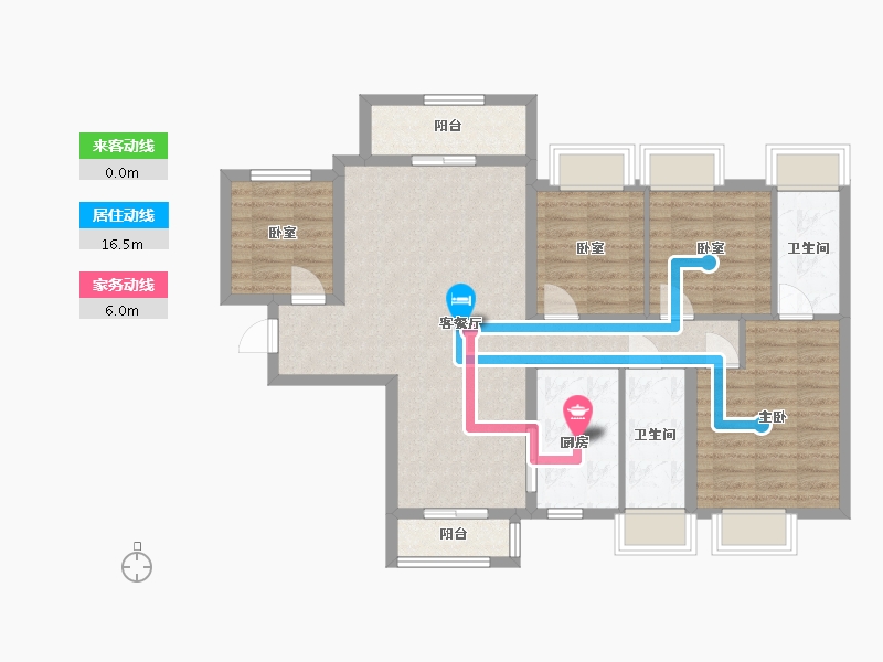 广东省-江门市-五邑碧桂园-100.00-户型库-动静线