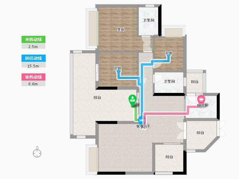 广东省-深圳市-鸿荣源-160.00-户型库-动静线