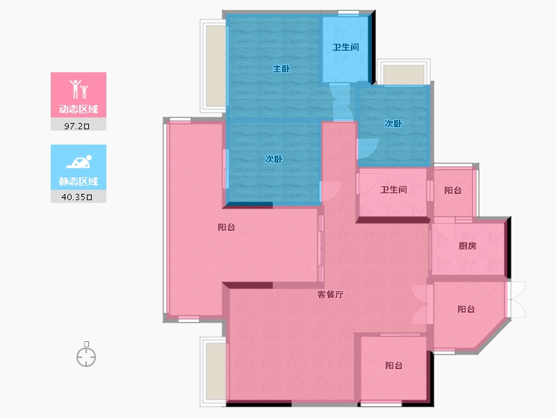 广东省-深圳市-鸿荣源-160.00-户型库-动静分区