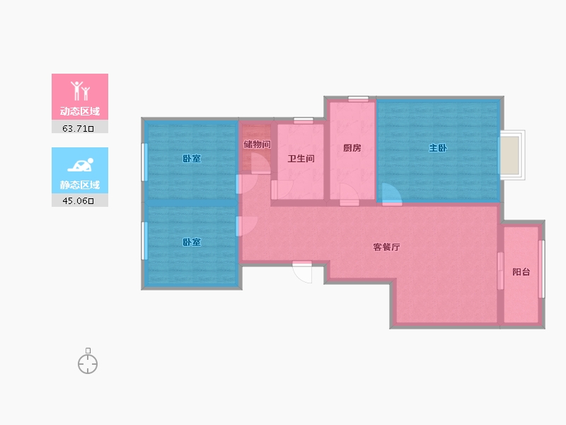 河北省-唐山市-未来城-97.00-户型库-动静分区