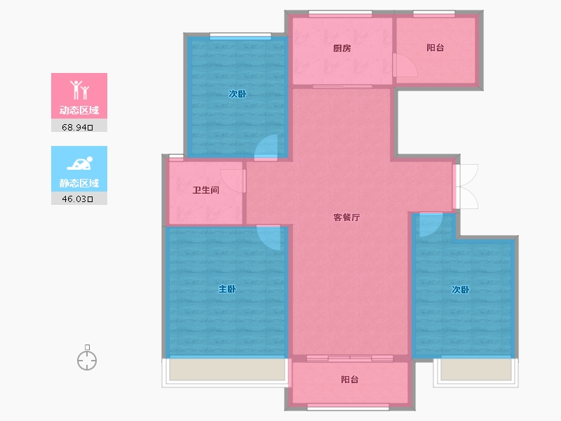 山东省-济宁市-京投馨和苑-104.00-户型库-动静分区