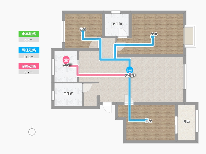 河北省-沧州市-信和阳光名城-98.40-户型库-动静线