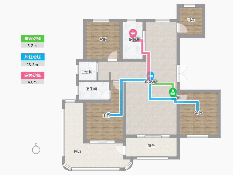 河南省-商丘市-港宁迎宾府-114.40-户型库-动静线