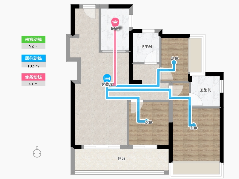 广东省-深圳市-超核万象中心-77.45-户型库-动静线