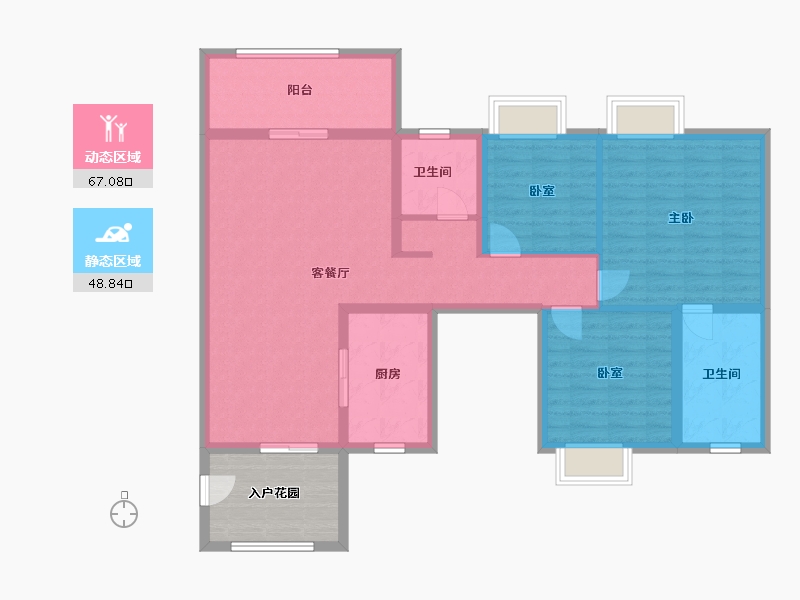 贵州省-黔南布依族苗族自治州-新华星源国际-112.00-户型库-动静分区