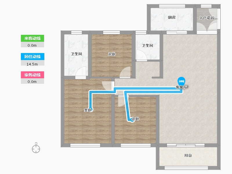 青海省-海东市-壹悦府-95.20-户型库-动静线