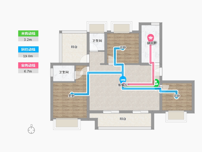 四川省-攀枝花市-铜锣湾FIC-85.60-户型库-动静线