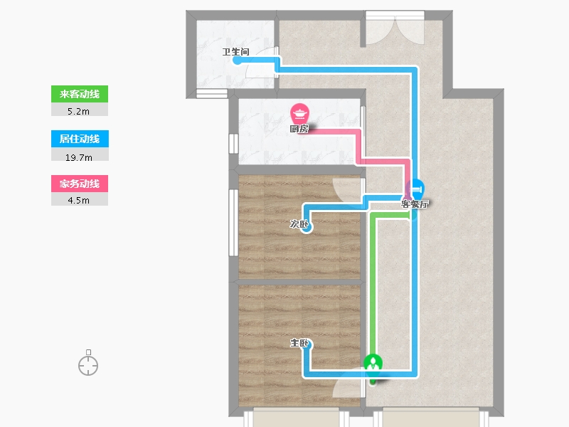 新疆维吾尔自治区-乌鲁木齐市-高铁·新城-61.09-户型库-动静线