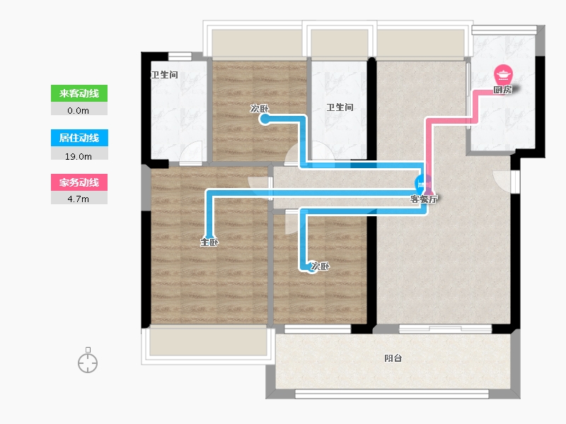 广东省-深圳市-新保辉香悦轩-77.99-户型库-动静线