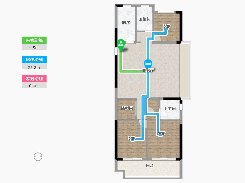 江苏省-镇江市-碧桂园凤凰城-97.99-户型库-动静线