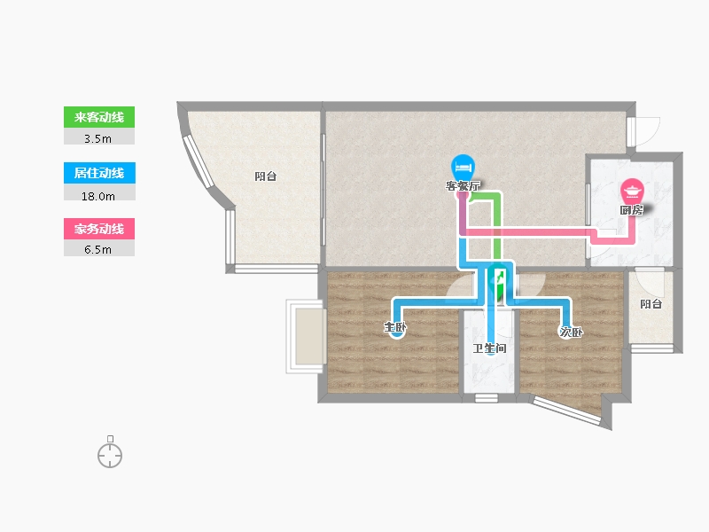 四川省-成都市-城南名著-74.00-户型库-动静线