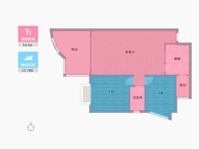 四川省-成都市-城南名著-74.00-户型库-动静分区