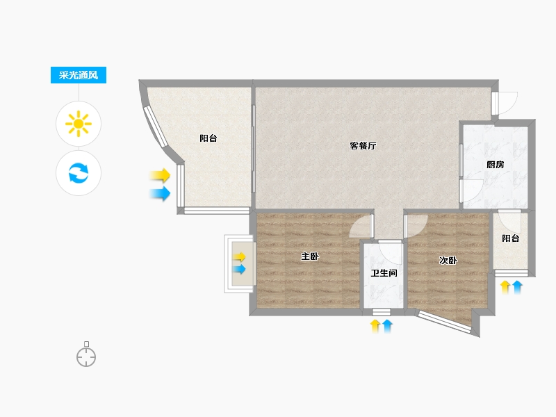 四川省-成都市-城南名著-74.00-户型库-采光通风