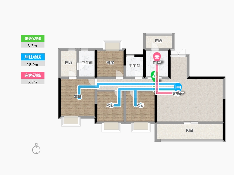 四川省-成都市-朗基紫境府-115.38-户型库-动静线