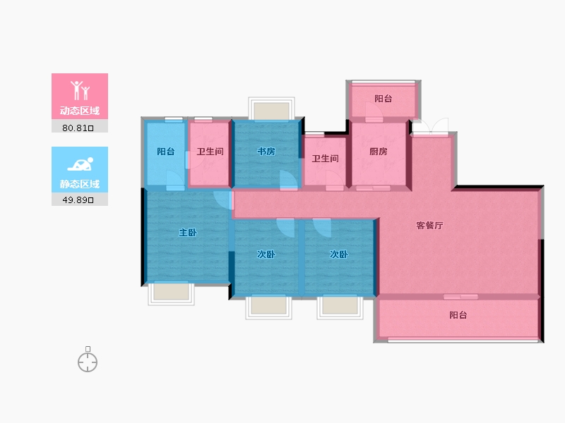 四川省-成都市-朗基紫境府-115.38-户型库-动静分区