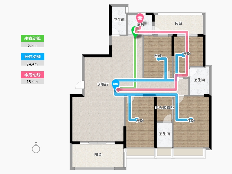 广东省-汕头市-联泰·香域滨江三期-156.14-户型库-动静线