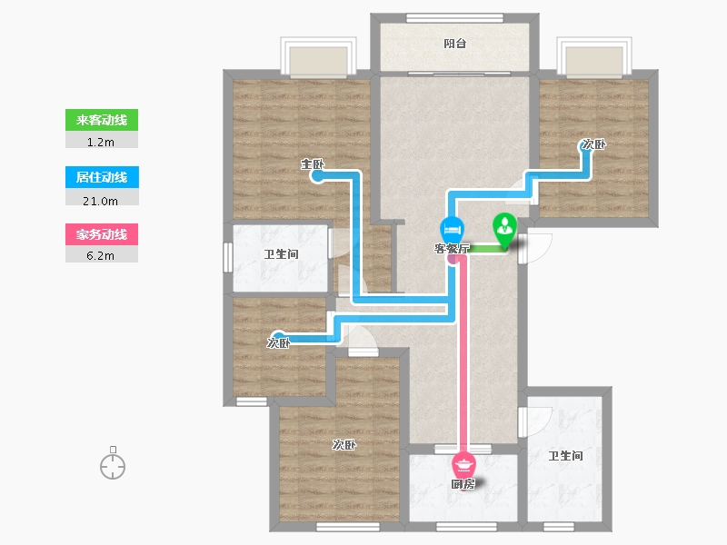 山东省-菏泽市-永泰和顺园-117.60-户型库-动静线