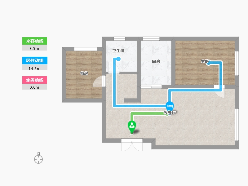 新疆维吾尔自治区-乌鲁木齐市-中建·玖悦-58.00-户型库-动静线