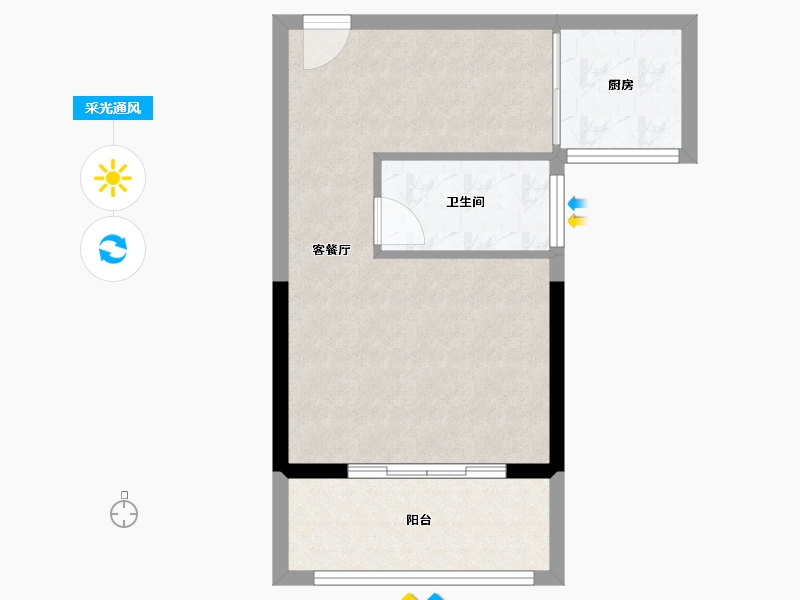 福建省-泉州市-湖璟天城-42.30-户型库-采光通风