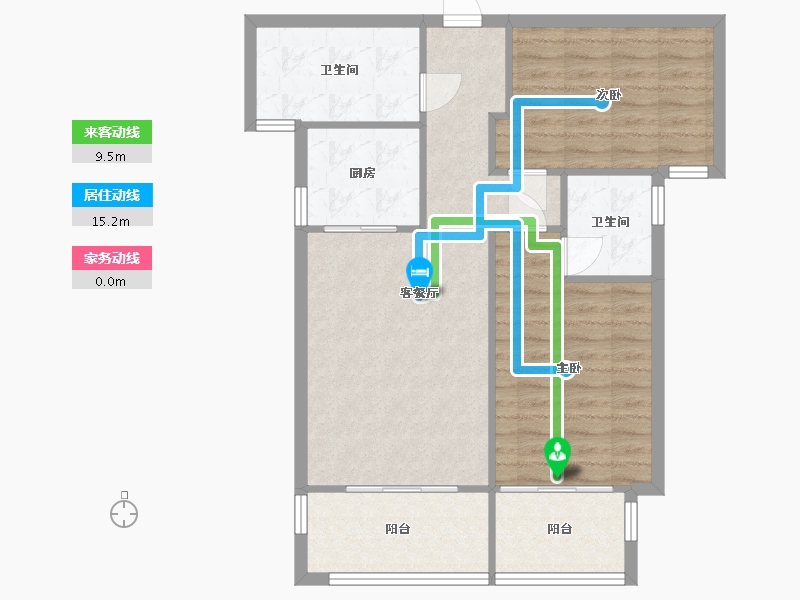 福建省-泉州市-书香学府-76.48-户型库-动静线