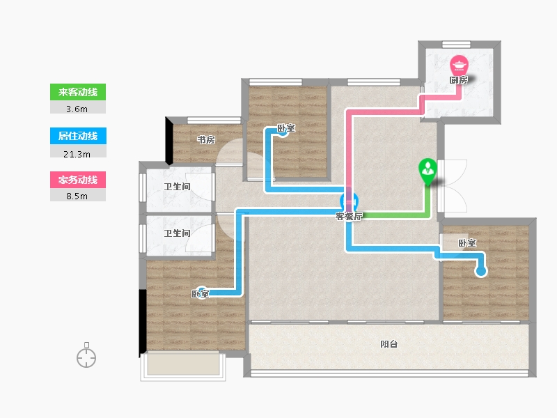 安徽省-淮北市-澜悦府-114.40-户型库-动静线