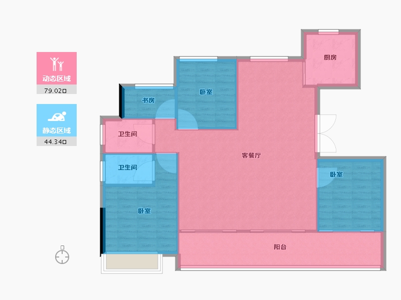 安徽省-淮北市-澜悦府-114.40-户型库-动静分区