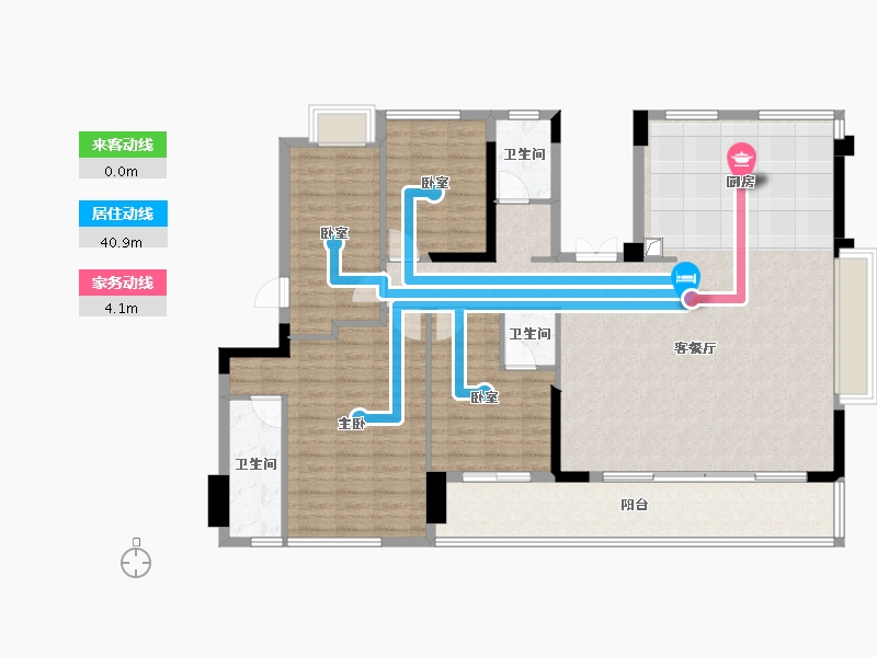 福建省-福州市-建总江南尚璟-139.63-户型库-动静线