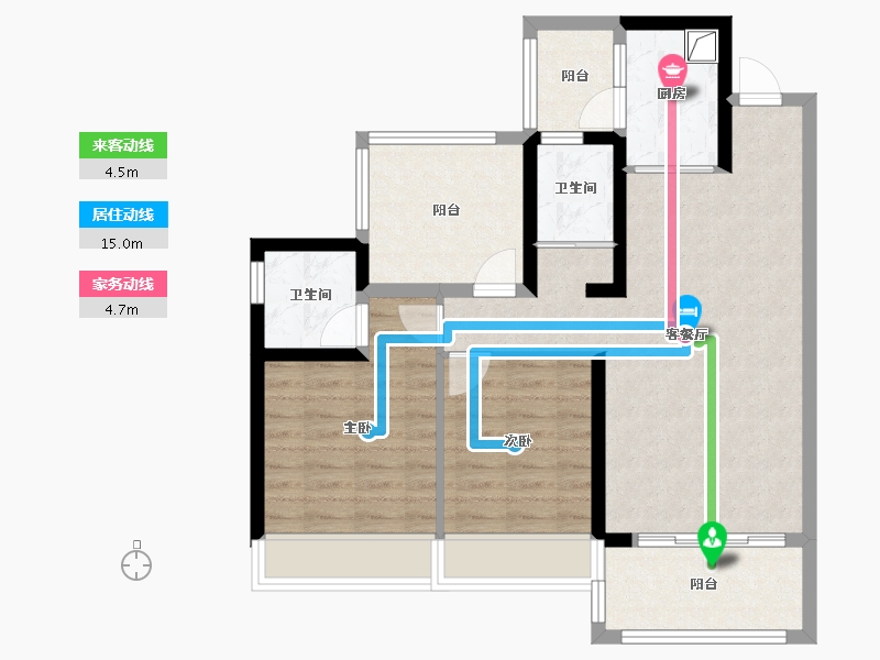 广西壮族自治区-防城港市-上思碧桂园-82.56-户型库-动静线