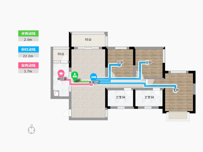 四川省-宜宾市-和都国际社区-120.00-户型库-动静线