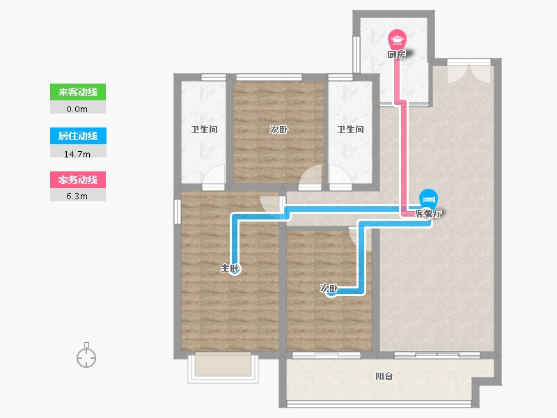 陕西省-榆林市-榆溪尚品-109.23-户型库-动静线